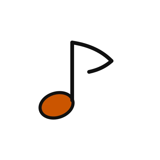 Minimal music-note icon for the Songs route